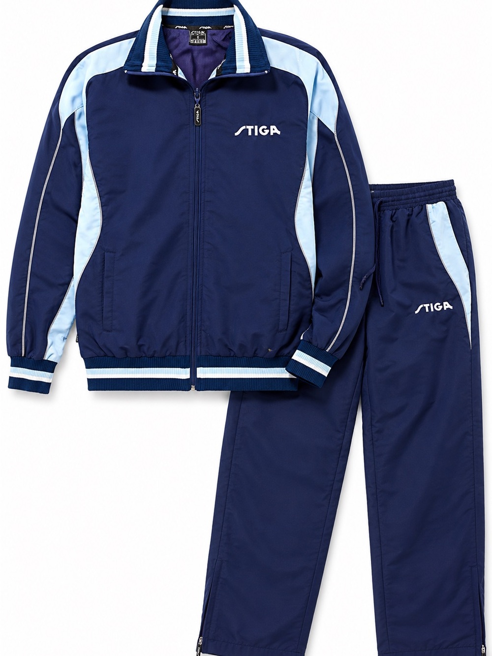 Women's Navy and Light Blue Pajama Set